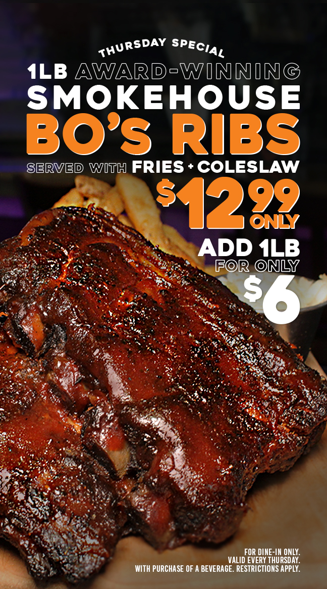 Bokampers | Plantation - What's Happening - $12.99 Smokehouse Ribs